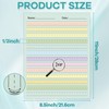 OBUSATT 100 Sheets Multi-Color Raised Line Paper Kindergarten Practice Tactile