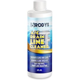 Brodys - A/C HVAC Drain Line Cleaner, 8oz Bottle, (Great to use at home, in the office, at restaurants and large commercial buildings), AC Drain Line Condensate Cleaner (1 Pack)