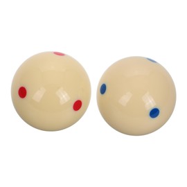 Mikinona 2pcs Billiard Training Balls with Six Durable Cue Balls for Enhanced Practice for All Skill Levels for Pool Tables and Game Rooms