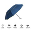 Drfeify Large Compact Golf Umbrella, Windproof Inverted Manual Travel Umbrellas