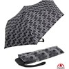 Doppler Pocket Umbrella Carbon Steel Slim Glow, black, geometric" or