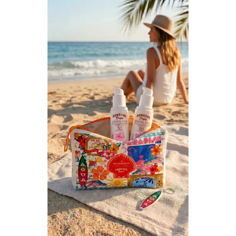 Pack 2 Protector Facial Hawaiian Tropic Mineral 50ml+regalo