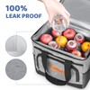 KAEFUYS 15L Insulated Cooler Bag Portable Lunch Bag Leakproof Soft
