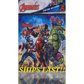 MSS (16 Pack) AVENGERS Birthday Party Plastic Loot Treat Candy Favor Bags decoration