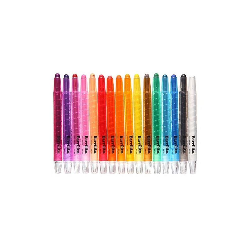Barrilito Crayones Girables, 16 Colores. CRY16