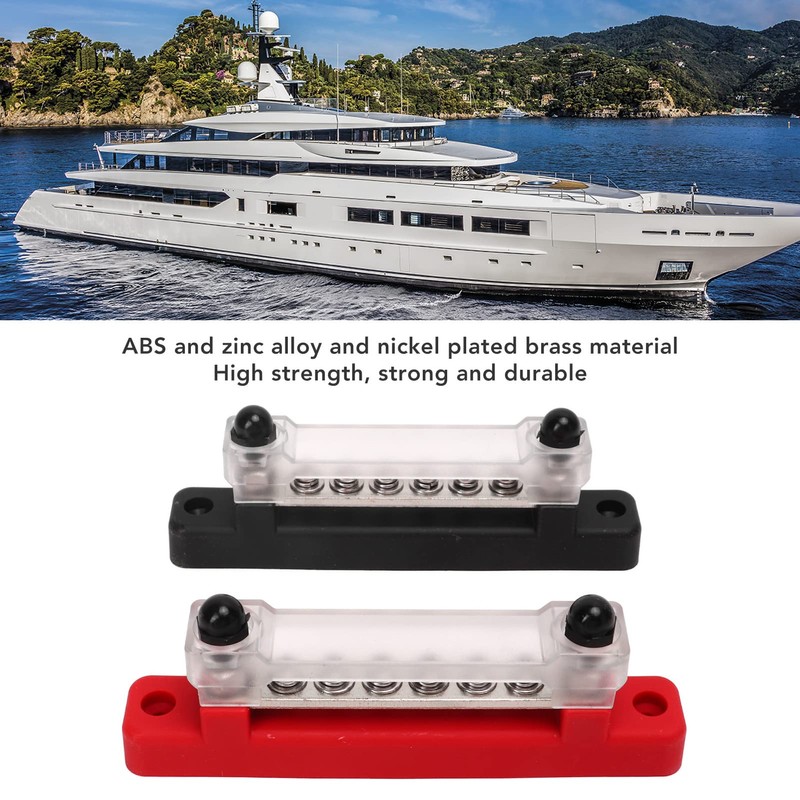 6 Stud Busbar Terminals DC48V 150A DC Pair Terminal Block
