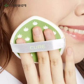 Kim Jeong-mun Aloe 김정문알로에 큐어 마일드 쿨링 선쿠션 25g 본품1개+리필2개 Kim Jeong-mun Aloe Cure Mild Cooling Sun Cushion 25g 1 Main Product + 2 Refills