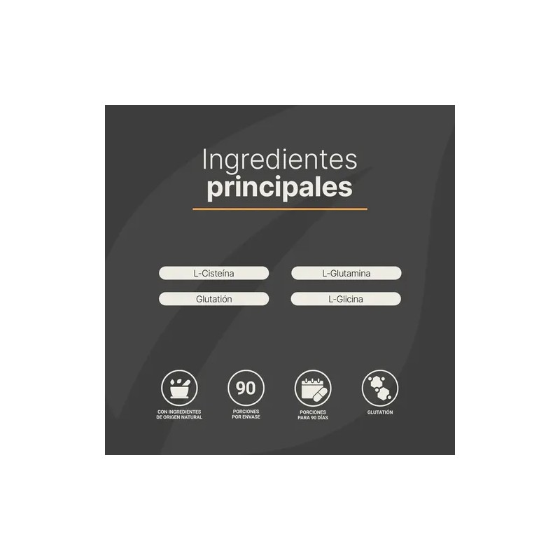 Glutatión De 180 Cápsulas Con Precursor De Glutatión B Life