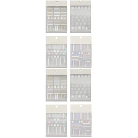 VICASKY 8sets Xmas Nail Art Stickers Snowflake Sweater Patterns for Festive Manicure Nail Decals Random Styles for Christmas Celebrations