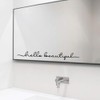 ZLKAPT Hello Beautiful Inspirational Quotes Mirror Decal 18"x2.3" Vinyl Decal…