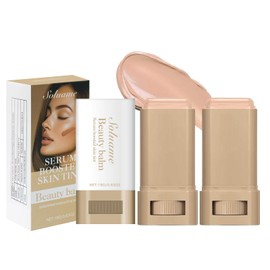 Serum Boosted Skin Tint Beauty Balm Foundation Makeup Suitable for All Skin Tones Create a Natural, Flawless Makeup Skin Tint Stick 18g*2pcs 2#