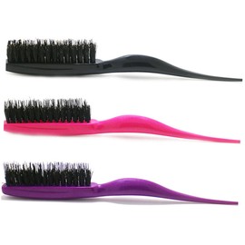 IWOWHERO 3pcs Creative Curly Hair Combs with Ergonomic Handle Scalp Massager for Men and Women Soft Bristles for Detangling Random Color Hair Accessories