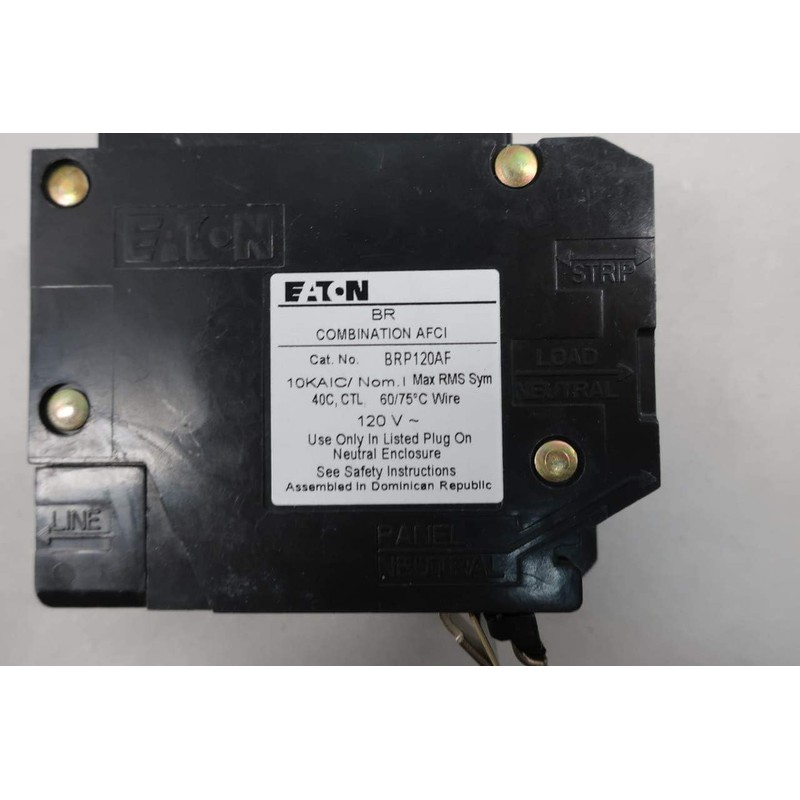 Eaton BRP120AF 20 amps Combination AFCI Single Pole Circuit Breaker,