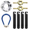 Bike Spoke Wrench Set, Including Bike Tire Lever & Valve