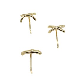 Lapimou Hair Cuff, Pony Hook, Hair Hook, Hair Cuff, Hair Accessories, Hair Accessories, Hair Accessories, Curve, Arch Layer, Metal, Nuance, Adult, Popular, Korea (Gold)