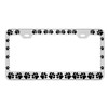 Dog Paws Heavy Duty Stainless Steel Chrome License Plate Frame