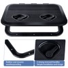 smartmarine Marine Deck Access Hatch 17.3“×12.4 Black Rectangle Boat Hatch
