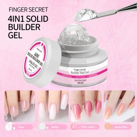 Non-sticky 3D Nail Gel Clear Versatile Long-lasting Sculpting Gel for Nail Art Kit 60g 2.1oz DIY Festival Home