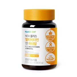 Nutri D Day New Plus Multivitamin & Mineral, 60 tablets, 1 piece / 뉴트리디데이 뉴플러스 멀티비타민 앤 미네랄, 60정, 1개