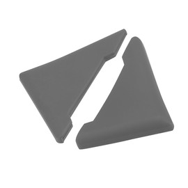 Partuto 2pcs PVC Universal Car Door Corner Edge Guards Bumper Protector Cover Gray Replacement