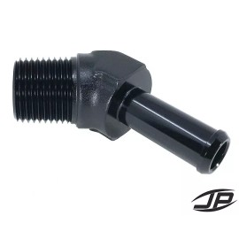 JETT Products 3/8 NPT Male to 1/2" Hose Barb 45° Adapter Fitting