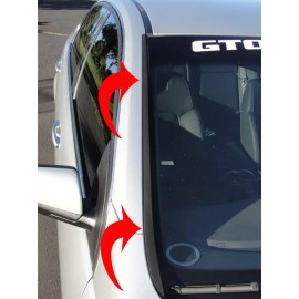 GM  NOS 2008 2009 Pontiac G8 GT GXP Front Windshield Rubber Molding Trim Kit PAIR