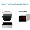 Sourcingmap Plastic Square Blanking End Cap Tubing Tube Inserts 25mm