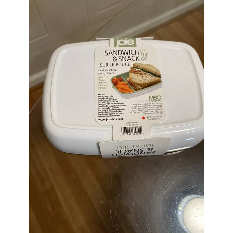 Joie MSC Sandwich And Snack On The Go Container Clear