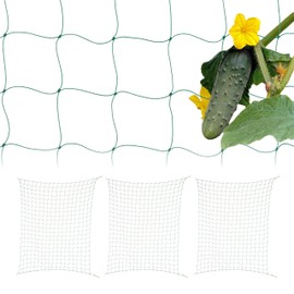 Relaxdays Trellis Net Set of 4 for Greenhouse, 200 x 250 cm, Trellis for Cucumbers, Mesh Size 10 cm, Greenhouse Net, PE, Green