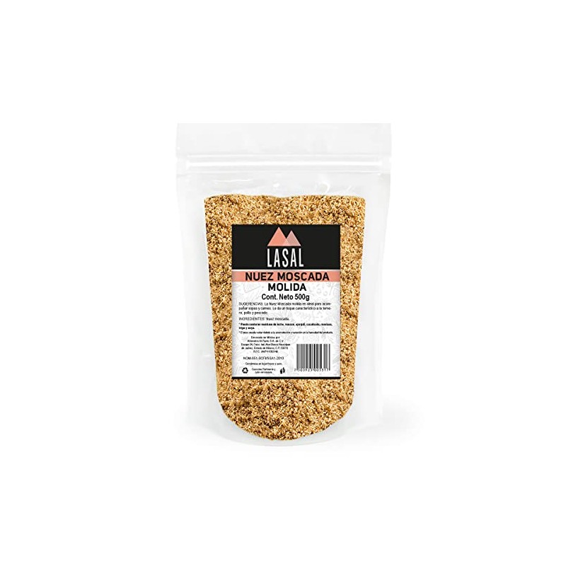 Nuez moscada molida 500 Gramos Pouch Resellable Lasal