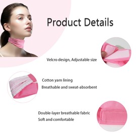 2Pcs Trach Covers for Tracheostomy Neck Stoma Cover Breathable Dust- Proof Shield Neck Trachea Protector Adjustable Tracheostomy Supplies Reusable Tracheostomy Care Kits for Men and Women (Pink)