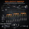 LEDMIRCY R1 Pure White LED Rock Lights Kit with Roker