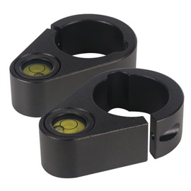 GPS Pole Bubble Level | 40 Min Accuracy for 32mm Poles | Green Fluorescent Vial & Locking Screw(2 PCS)