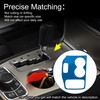 X AUTOHAUX ABS Gear Shift Knob Button Cover for Jeep