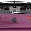 Cat Wiper Sticker, Windscreen Wiper Sticker, Funny Cartoon Kitten Decal,