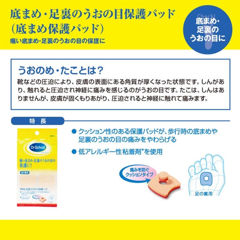 ドクターショール 底まめ保護パッド