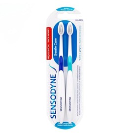 Sensodyne Cepillo de Dientes para Dientes Sensibles Cuidado Delicado, Suave, 2 Unidades
