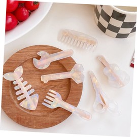 Healvian 7pcs Acrylic Hair Clips for Girls Boy Girl Hair Barrettes for Women Stylish Accessories for Parties and Daily Wear