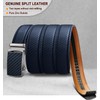 KEMISANT Belt Men, Sliding Ratchet Belt Genuine Leather For Gift