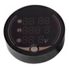 3-in-1 Motorcycle Electronic Digital Thermometer Voltmeter Time Clock Temperature Gauge