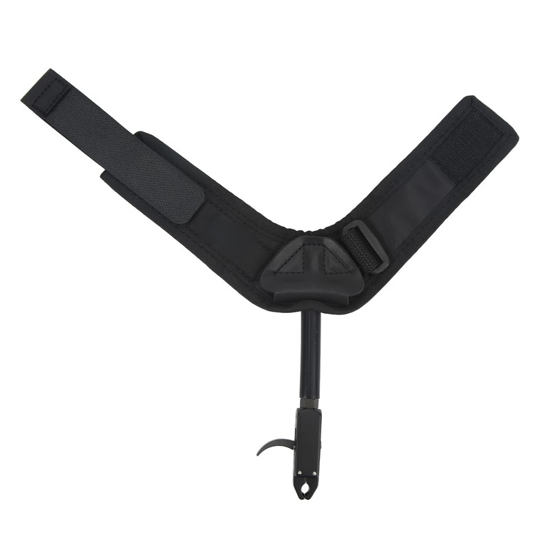 Bow Caliper Release Aid Aluminum Alloy Neoprene Wrist Strap Archery