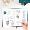 paper&you® Bullet Journal Dotted A4+ with Elastic Band [Shiny Teal]