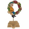 BESTPYSANKY 7-Inch Wreath Metal Christmas Stocking Hanger with Elf Design
