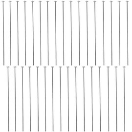 DIY925 Set of 50 Rivet Pins Head Pins 925 Sterling Silver 70 mm x Diameter 0.5 mm x 1.8 mm Head Prism Pins for Earrings Jewellery Making