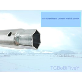 TGBoBiFiveY RV Water Heater Element Wrench Socket for Residential and RV Camper Travel Trailer Motorhome Dual Hex Wrench Removal Tool for Anode Rod (1-1/16 in x 1-1/2 in x 6 in)