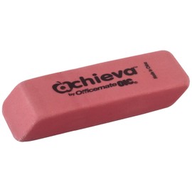 Officemate OIC Achieva Wedge Pencil Erasers, 3 in a Pack, Pink (30235)