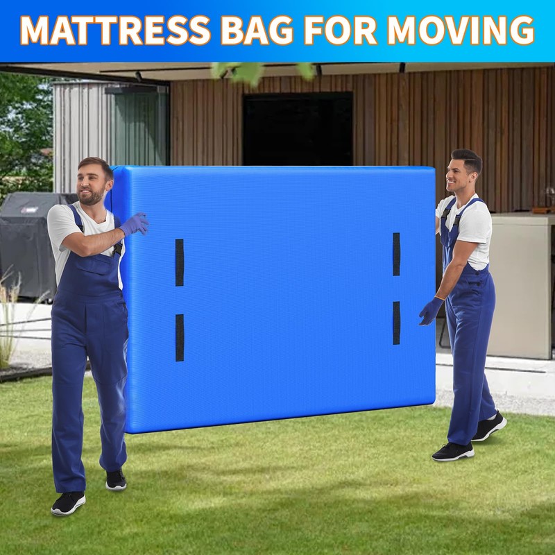 Full Mattress Bag for Moving and Storage, Reusable Heavy Duty