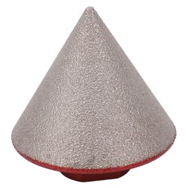 Diamond Beveling Chamfer Bit 60 Degree 80 Grits 48mm Cutter Drill Tool for Ceramic Marble 5/8-11in