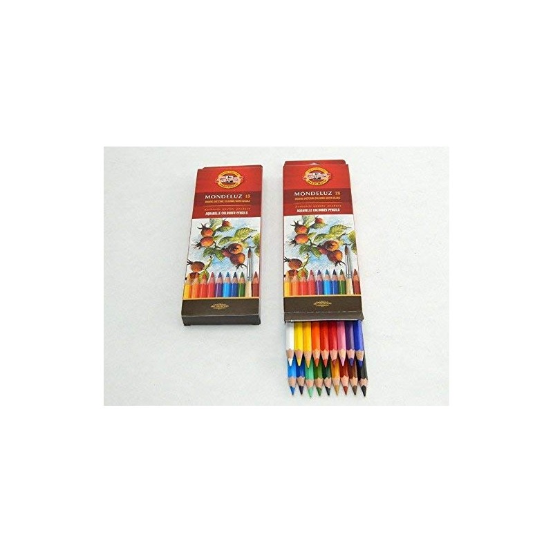 KOH-I-NOOR Mondeluz Fruit Aquarell Coloured Pencils (Set of 18)