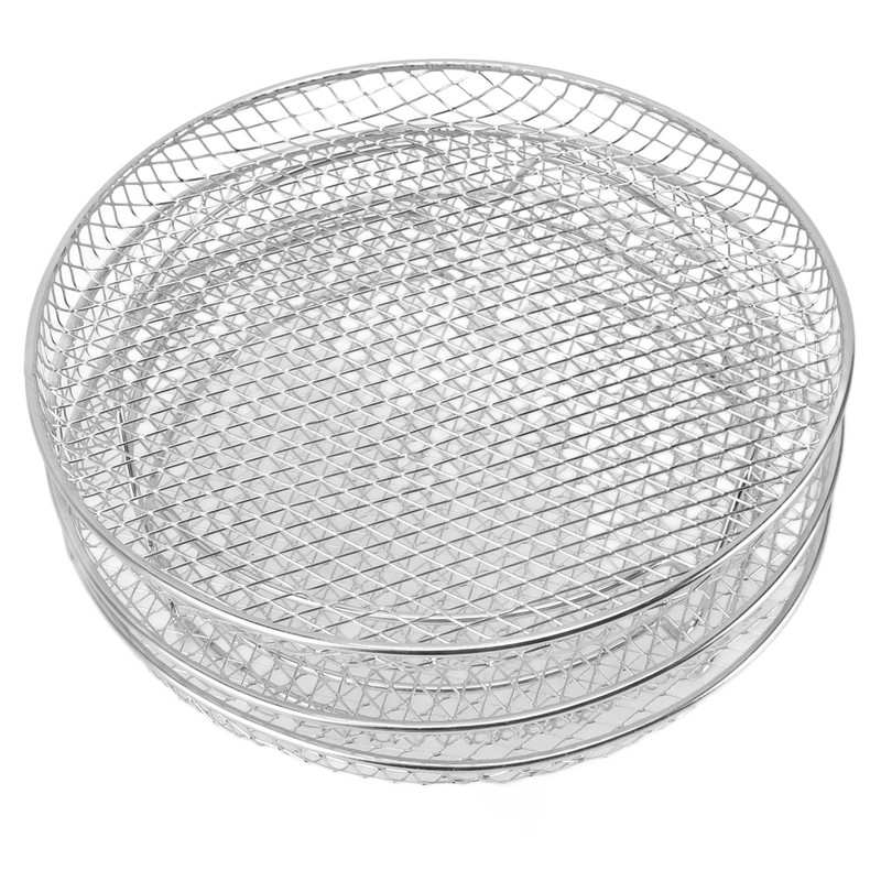 3PCS Fryer Rack Set 304 Stainless Steel Stackable Multi Layer